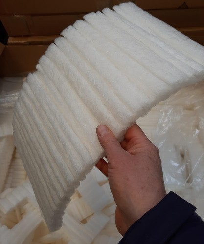 Cornstarch based eco - -foam, for