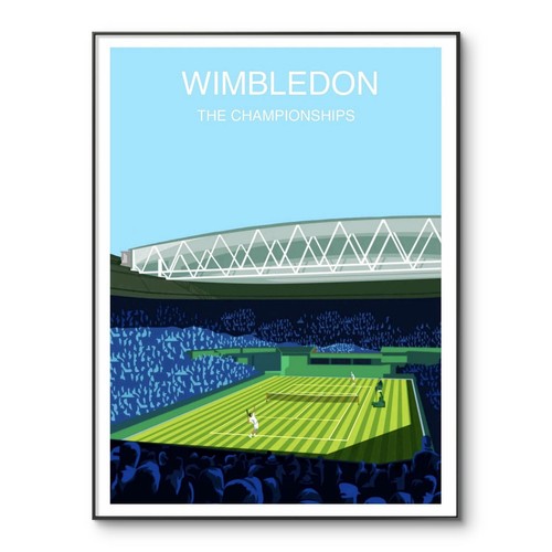 Wimbledon tennis poster - wimbledon,