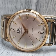 Oris Super 17 Jewels Vintage Gents Wrist Watch Anti Shock Swiss Made Vgc