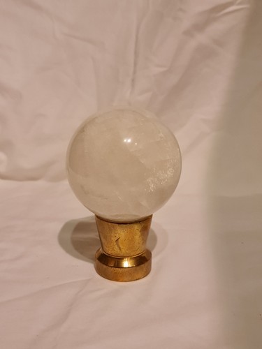 Selenite crystal ball on - ball,