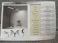 Double Headed LED Desk Lamp