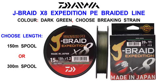 Daiwa braid expedition - j-braid, x8