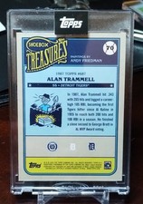 ALAN TRAMMEL 2025 Topps Shoebox Treasures Andy Friedman Canvas Topps Encased  SP