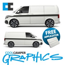 VOLKSWAGEN VW TRANSPORTER T4 T5 T6 CAMPER VAN SIDE STRIPES GRAPHICS DECAL