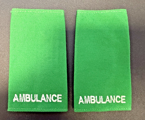 Ambulance slider epaulettes - ambulance,