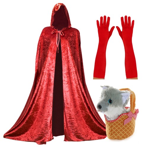 Ladies little red riding - red, hood