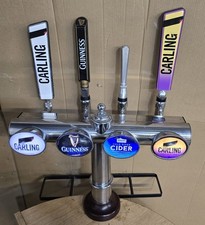 4  Way Beer Pump/ Beer Font / Pub /Bar /Mancave/Guinness/Carling/Atlantic Pale