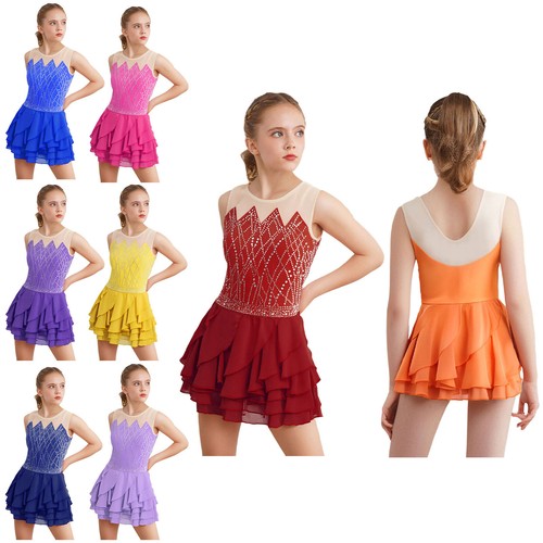 Girl figure ice skating dress - girl,