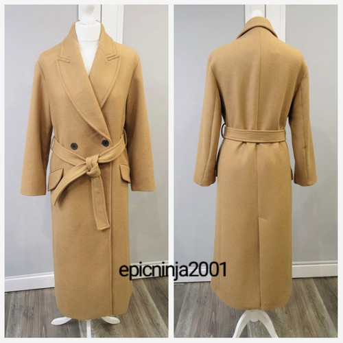 Zara camel tan double breasted - zara,