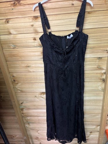 Quiz black midaxi dress size - black,