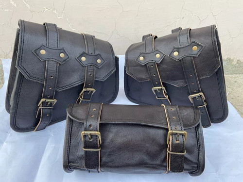 Black goat leather combo - goat,