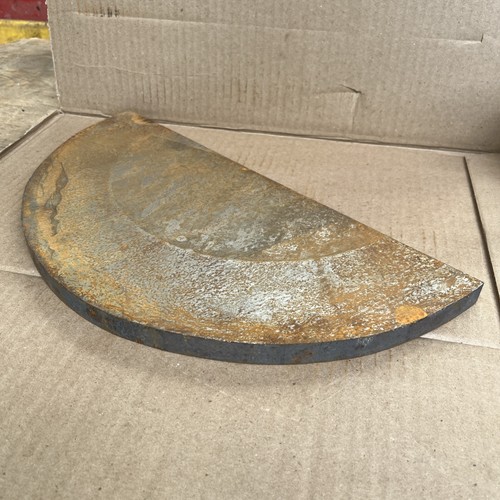 Round solid steel plate block - round,
