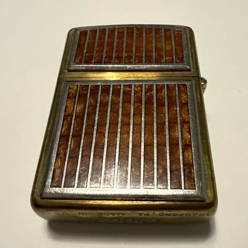 Vintage 1996 zippo solid brass - solid,