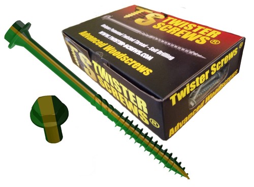 Twisterscrews hex drive - hex, wood