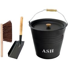 12L Metal Ash Bucket With Lid