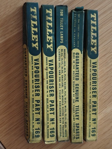 Vintage tilley vapourisers - 5x,