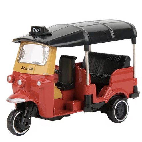 Diecast tuk toy red auto - tuk, |