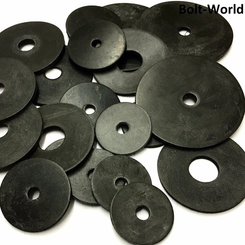 Black neoprene rubber penny - neoprene,