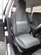 TO FIT A RENAULT TWIZY , CAR SEAT COVERS,MOONDUST GREY GREY - 2 FRONTS