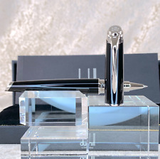 Dunhill Rollerball Pen Rare AD Fighter Black Resin Palladium Finish w/Box&Papers