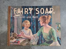 Vintage ANTIQUE FAIRY soap ADVERTISEMENT POSTER ADD LITHOGRAPH