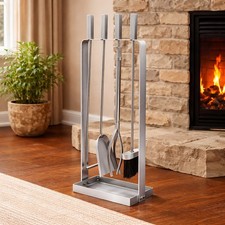 4pc Square Fire Companion Set