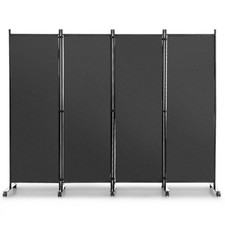 4 Panel Room Divider on Wheels