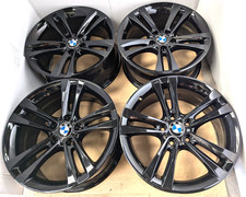 4x GENUINE GLOSS BLACK BMW 3 4