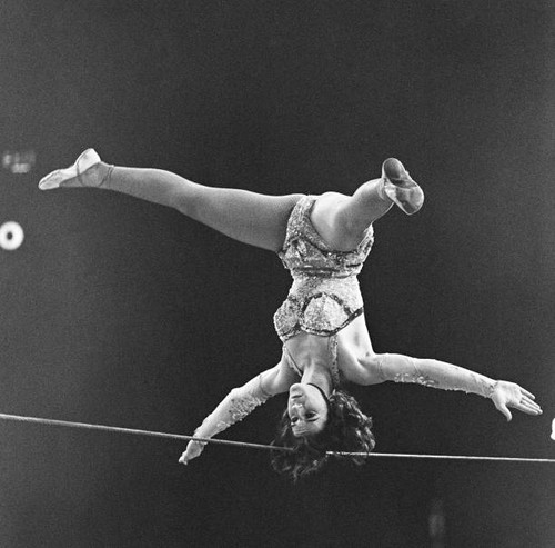 Bertram mills circus tightrope - bertram,