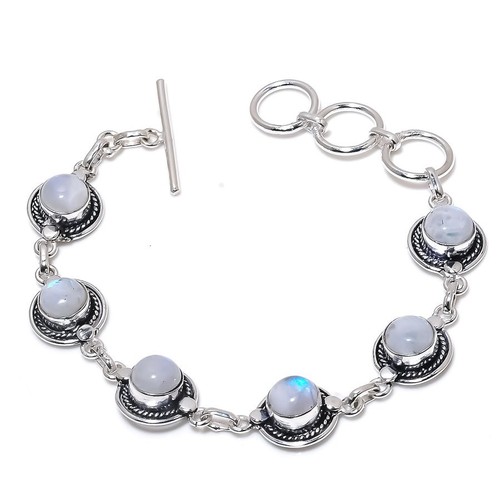 Rainbow moonstone gemstone 925 - moonstone,