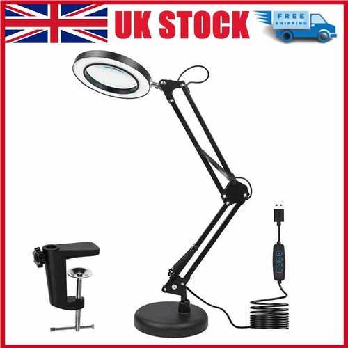 Led magnifier repair desk lamp - led,