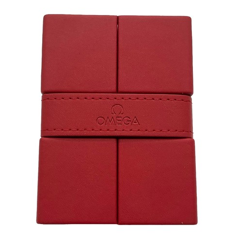 Omega red cube faux leather - cube,