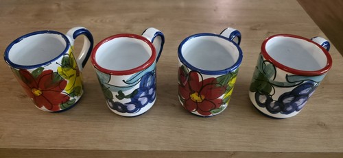 Set mugs hand painted in - hand,