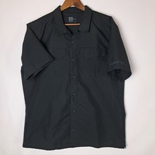 Magpul Industries Shirt Mens 2XL XXL Black Button Up Short Sleeve Dual Pockets