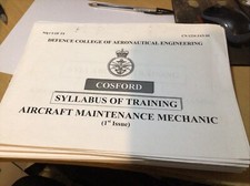 MoD DCAE Syllabus of Training for Aircraft Mechanic & Engineering Officer