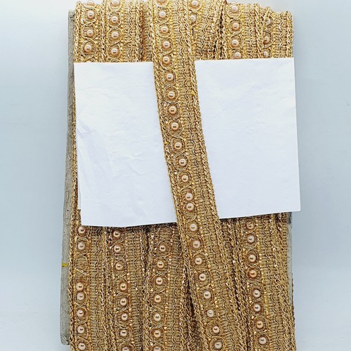 23mm pearl bead metallic gold - 23mm,