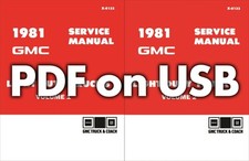 1981 GMC Shop Manual USB