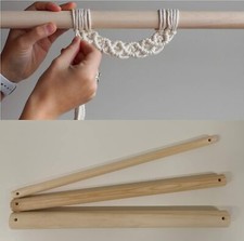 Craft Wooden Dowels Great Quality Poles Sweet Tree Macrame Holes at Each end