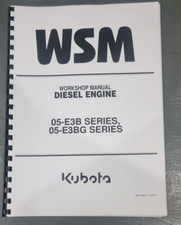 KUBOTA DIESEL ENGINE - 05-E3B 05-E3BG SERIES - WORKSHOP SERVICE REPAIR