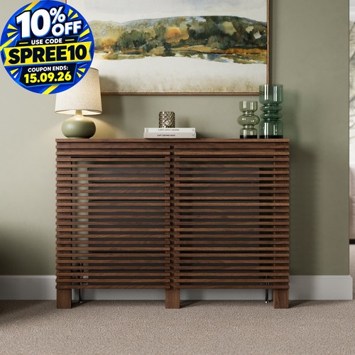 Radiator cover walnut modern - radiator,
