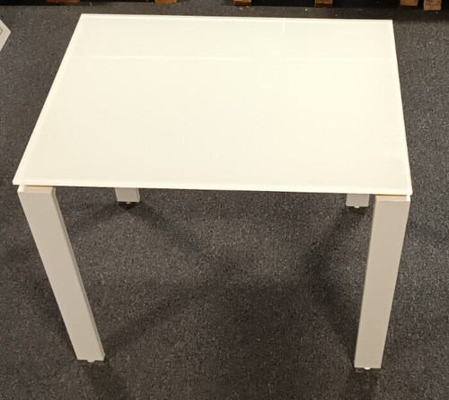 Modern rectangular white glass - white,