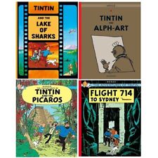 Adventures of Tintin Collection 4 Books Set by Herge Tintin and the Lake of Shar