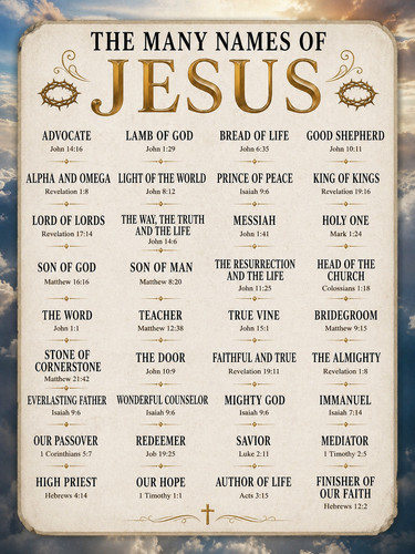 The many names jesus - the,