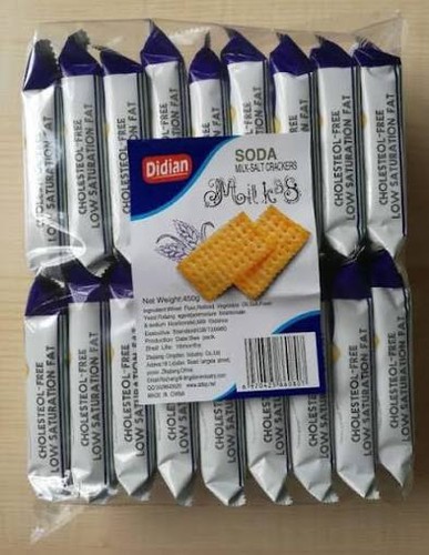 Soda crackers milk - milk, salt