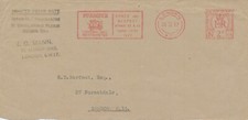 GB SLOGAN POSTMARKS STAMPEX CENTRAL HALL WESTMINSTER / RONEO AND NEOPOST STANDS