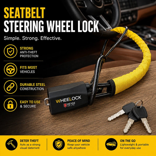 Car steering wheel lock - &, seat