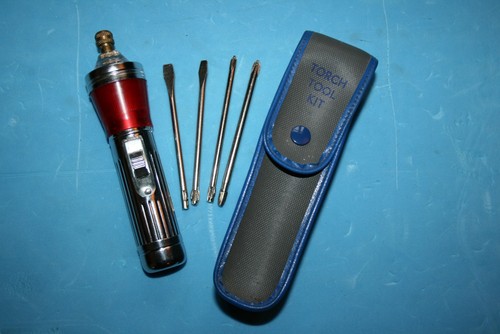 Vintage torch screwdriver tool - vintage,