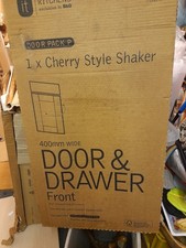 B & Q  cherry style shaker door & drawer front 400mm wide