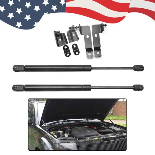 2pcs front hood - gas, shock