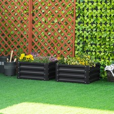 Set of 2 Raised Garden Bed